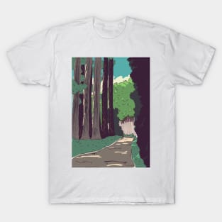 Japanese Woodland path T-Shirt